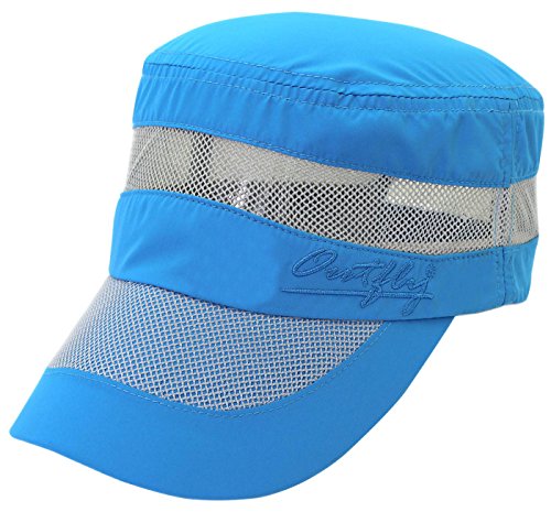 Outfly - Sombrero de Sol para Mujer Hombre Gorra Deportiva al Aire Libre Ligera Gorro de Pesca Golf Correr Anti UV Cap Summer Unisex - Azul