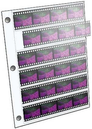 Clearfile Páginas de archivo transparente f/1.378 in Negativos 6 4 Tiras de marco 100