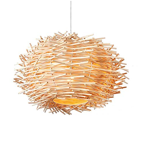 Lustre en rotin moderne et minimaliste de 30cm pour un éclairage d'exception