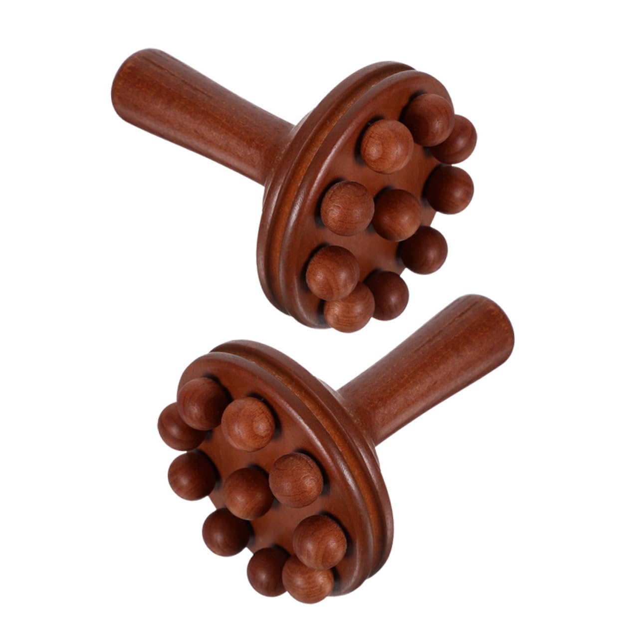 SHERCHPRY 2 Series Masaje De Madera Herramienta De Masaje Manual Muscular De Acupuntura Compacto Y Portátil Espalda Y Cuerpo 2 Piezas*2
