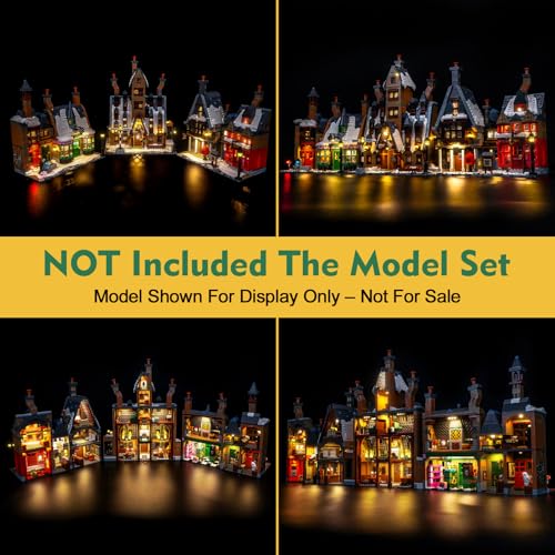 LocoLee Light kit Compatible with Lego 76457 Hogsmeade Village – Collectors' Edition - No Model Only Light, LED Lighting Accessories Compatible with Lego Hogsmeade Village (RC Version) by LocoLee - Image 5