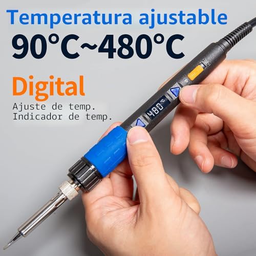 Miniatura 5 de Yihua 928d-Iii - Kit De Soldador Digital Portátil Con Función De Estabilización De Temperatura Y Pantalla Led Para Soldadura Y Desoldadura