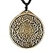 HZMAN Vintage Tibetan I Ching Spiritual Divination Om Pendant Necklace from Nepal, Yoga Jewelry