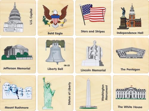 American Icon Memory Tiles de Maple Landmark