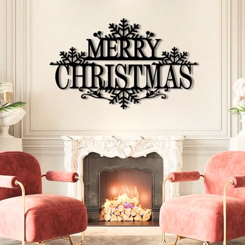 Joyeux Noël métal déco murale durable pour remplacer le plastique jetable