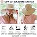 Solaris Wide Brim Sun Hat for Women, UPF 50+ UV Protection Outdoor Packable Sun Hat for Gardening, Tan