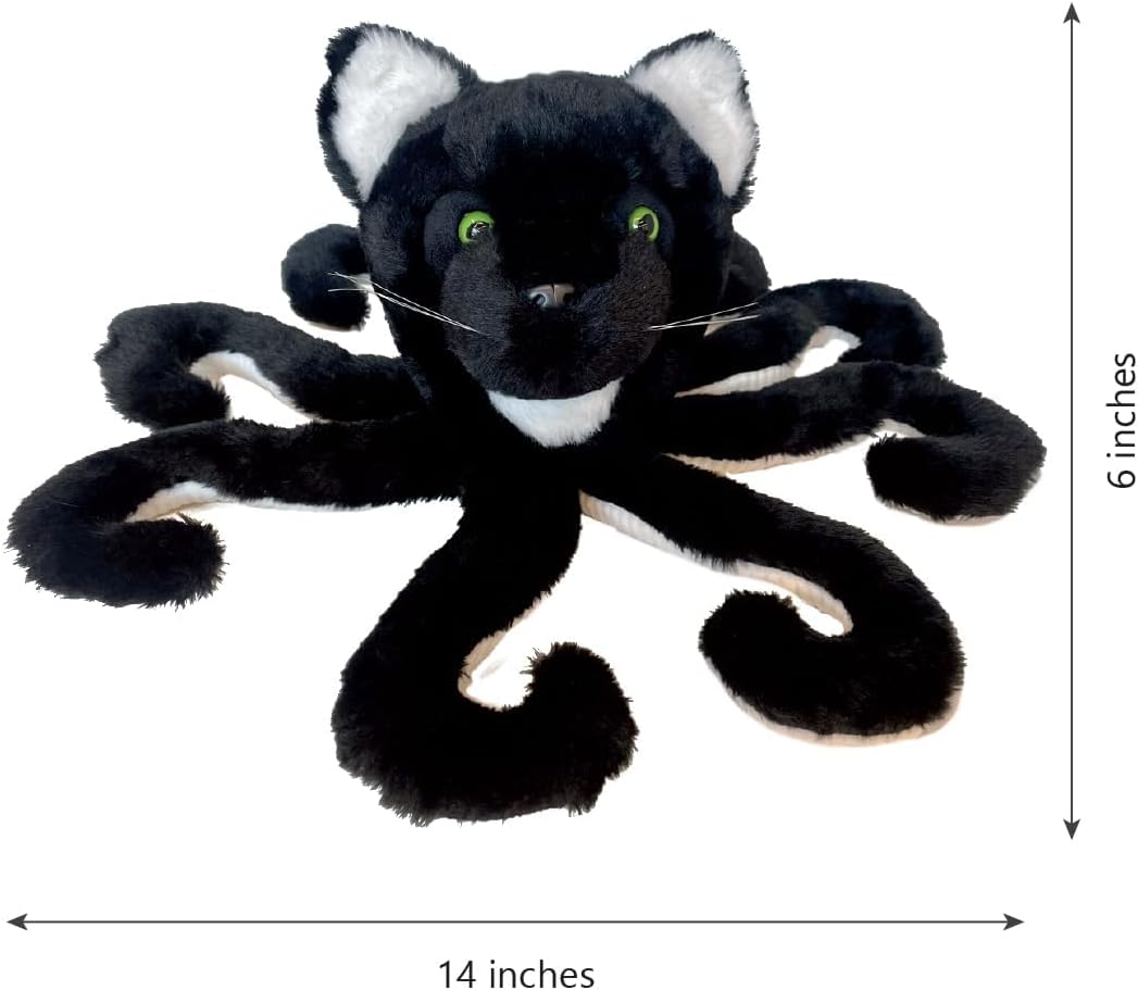 Randimals Octopuss Shaped Octpus and Pussycat Plush Stuffed Toy 15”, Soft & Huggable, Premium Quality Hybrid Animal Friend Encourages Adventure & Imagination