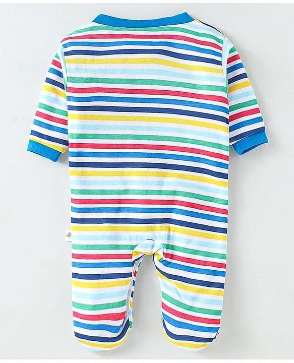 Image of New Born Baby 100% Cotton Rompers for Sleepsuits Jumpsuit Night Suits for Baby Boys & Girls |Onesies| Infant Clothes Pack of 3