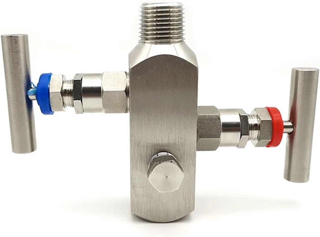 1PCS Stainless Steel 304 Valve Two-Valve Integrated Valve Group Internal and External Thread Instrument Valve 1/2