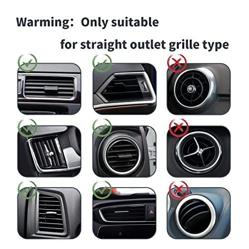 Image of Car Auto Air Conditioner Vent Outlet Trim Strip, DIY Decoration Chrome PVC Car Interior Moulding Trim Strip Line for All Straight Air Vent Outlet(20 Pieces Silver)