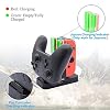FASTSNAIL Charging Dock and 2 Pack Switch Grips Kit for Nintendo Switch Joy Con & OLED Model, Charger Stand Station with Charging Cable, Wear-Resistant Grip Controller with 6 Thumb Grip