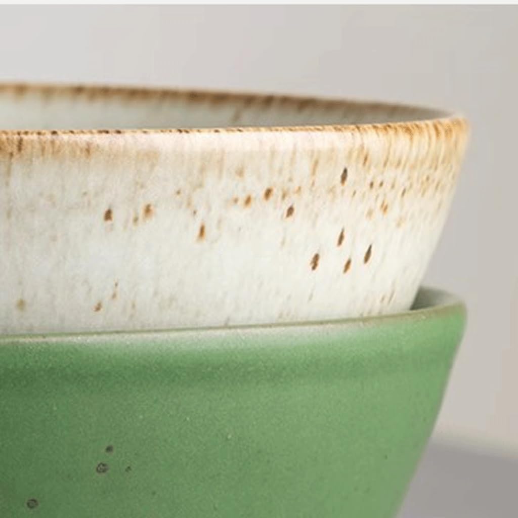 Tazón de Sopa Tazón Alto Tazón de cerámica para el hogar Tazón de Ramen Tazones Profundos(1-One Size)