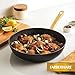 Farberware Forged Induction Ceramic Cookware Nonstick Frying Pan/Skillet, Dishwasher Safe, Suitable for All Stovetops, 12.25 Inch Fry Pan - Black and Gold