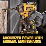 DEWALT 20V MAX XR Impact Driver, Brushless, 3-Speed, 1/4-Inch, Tool Only (DCF887B)-Deal Express Accessories, Yellow - Image 5