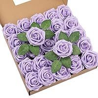 Fiori artificiali per decorazione, 25 rose finte in schiuma dall