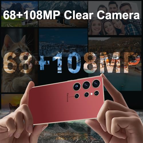 Image of BXV I25 Ultra 16+512GB Smartphone - 7000mAh Battery, 6.99-inch Display, Built-in Pen, Android 14, Snapdragon 8 Gen3, 68MP+108MP Camera Outperform Competitors in Speed & Power (Wine Red)