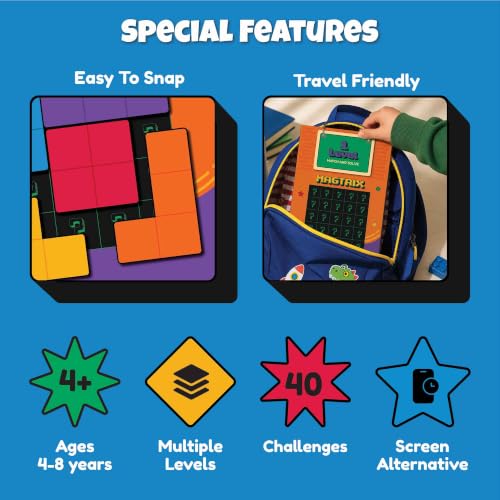 Image of Cubelelo Drift Magtrix Wooden Magnetic Tiles Puzzle Game | Comes with 40 Challenges for Kids 4-8 Years