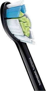 Philips Sonicare Optimal Whitening Black BrushSync Heads (Compatible with all Philips Sonicare Handles), 4 Pack