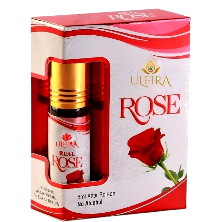 Image of Real Rose Attar Original Pure Super Long-Lasting Alcohol Free 6ml