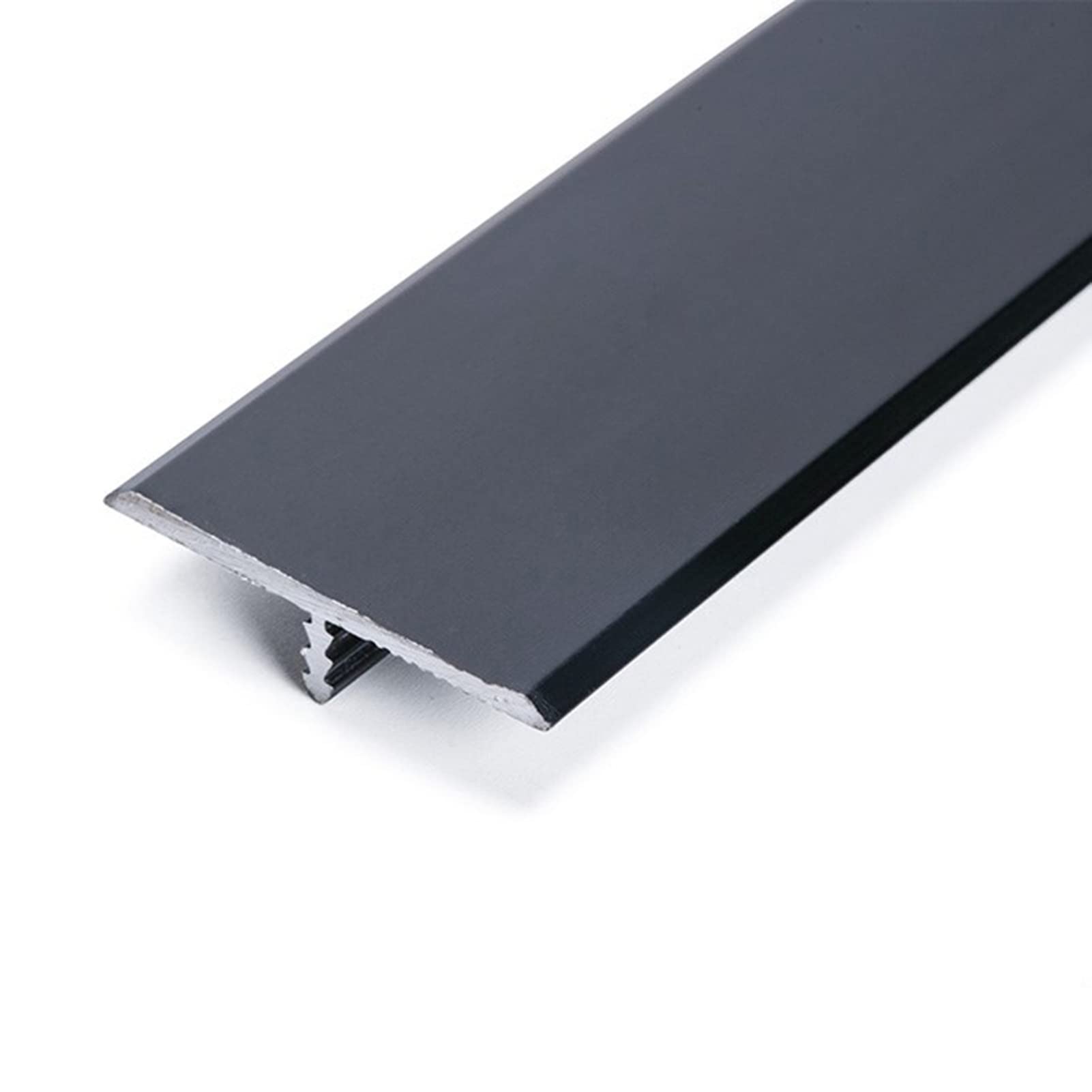 Remys Black Gap Connecting Strip Cover Gaps/Cracks,Transition Strip Flooring Transition Strip Wood To Carpet, Edging Trim Tile/Laminate, Aluminum Alloy Decoration(Black)