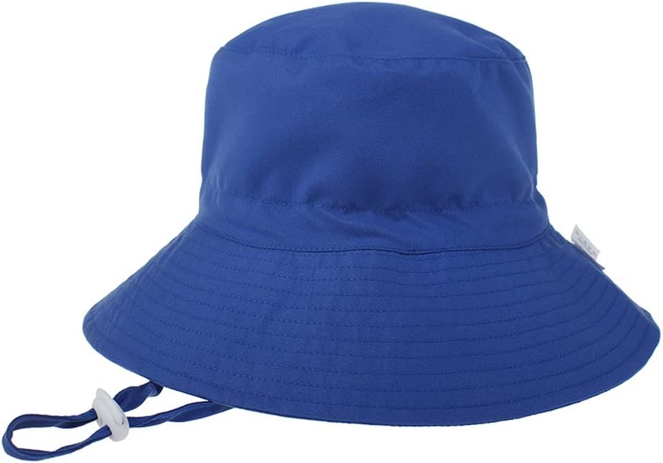 MaxNova Baby Sun Hat Toddler Summer UPF 50+ Baby Girl Bucket Hat Wide Brim Beach Hats for Baby Boys 0-7 Years 2pack