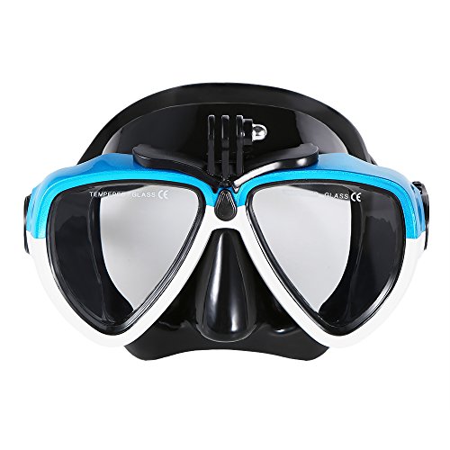 Lixada1 Snorkel Set,Anti-Fog Snorkel Mask Impact Resistant Panoramic Tempered Glass, Free Breathing Anti-Leak Dry Top Snorkel, Professional Snorkeling Set Adult Youth(Optional)