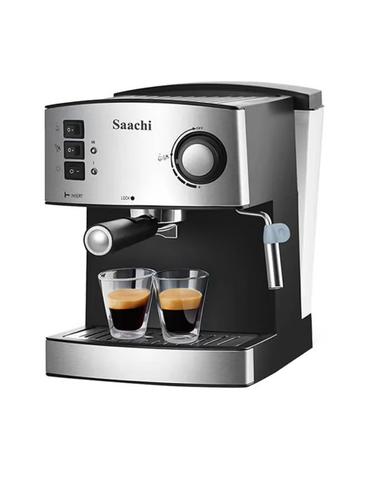 ماكينة صنع القهوة الكل في واحد 150 ml 850 W NL-COF-7055 أسود/فضي