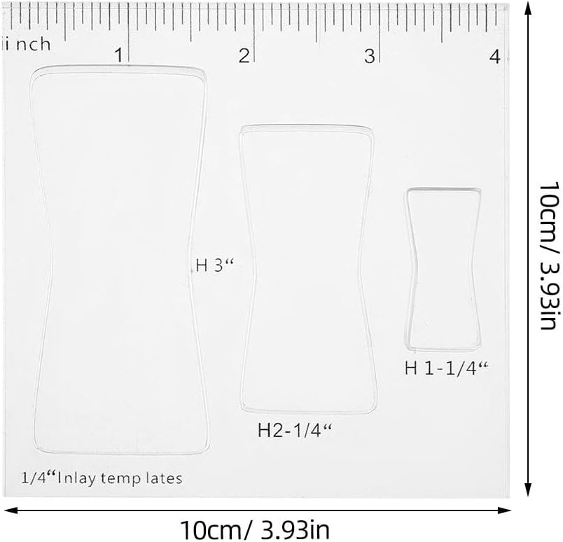 UPKOCH Router Template Set with Versatile Bow Pattern and Stable Router Setup 3pcs Acrylic Plate Includes for Precise for Woodworking for Furniture and Decorative Projects