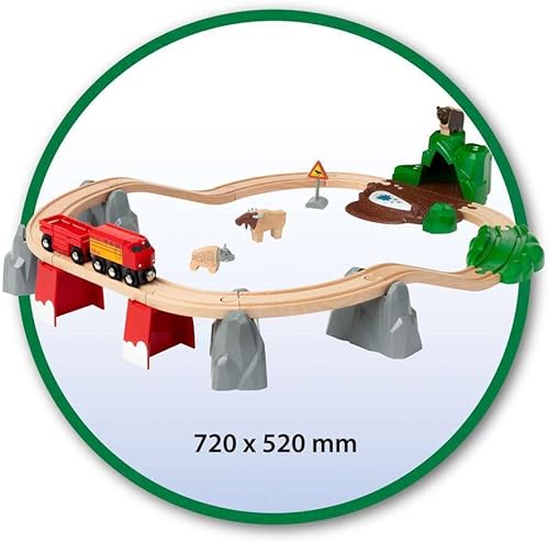 Miniatura 9 de BRIO World 33988 Nordic Animal Set | Juego de tren de juguete de madera premium para niños | Diversión interactiva | Compatible con otros juegos de