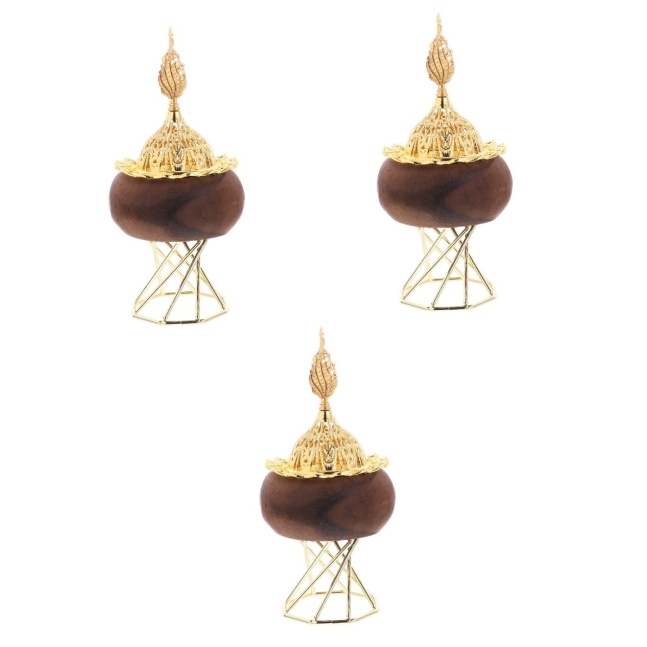 ABOOFAN 3St graceling büroradio the sacrafice hausdeko Duftlampe schenken Wohndekoration Vintage Räucherstäbchenhalter Räuchergefäß aus Holz Halter für Räucherstäbchen hölzern