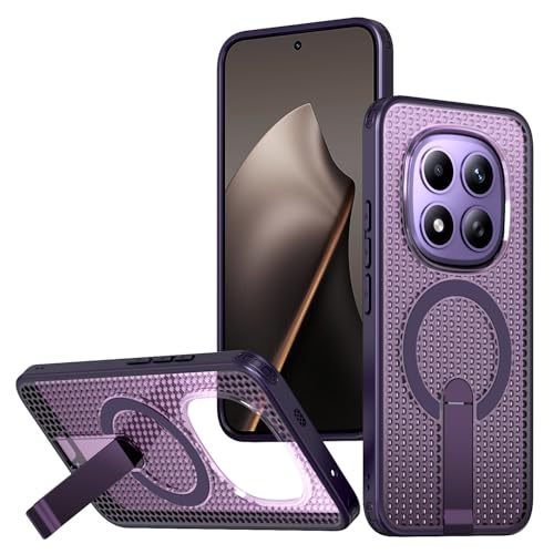�Ή��@�� Redmi Note 15 Pro+ 5G �g�уP�[�X,�Ή��@�� Xiaomi Poco M8 Pro 5G �g�уP�[�X,�u���P�b�g�t���A�}�O�l�b�g���A���M�@�\�t���A�ϏՌ����̃X�}�z�P�[�X Purple