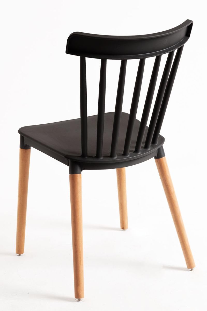 Regalos Miguel - Packs Sillas Comedor - Pack 2 Sillas Leka - Negro
