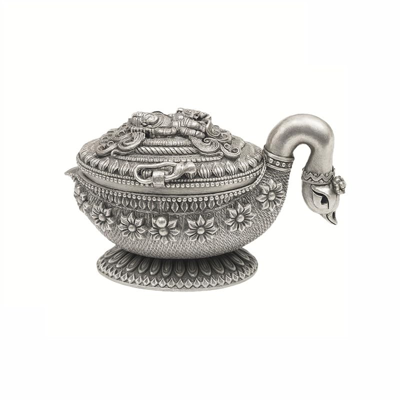 Buy SILVIYA 925 Silver Swan Shape Sindoor Box - Goddess Lakshmi