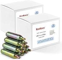 Vista 5 de RedRock Cartuchos de CO2 sin roscar de 0.56 oz para pistola de drenaje Gallo, herramienta limpiadora de línea de drenaje HVAC (paquete de 30)