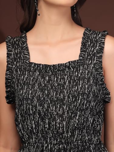 Image of Dress for Women | New Rayon Floral Printed Flared Maxi Dress for Women & Girl's