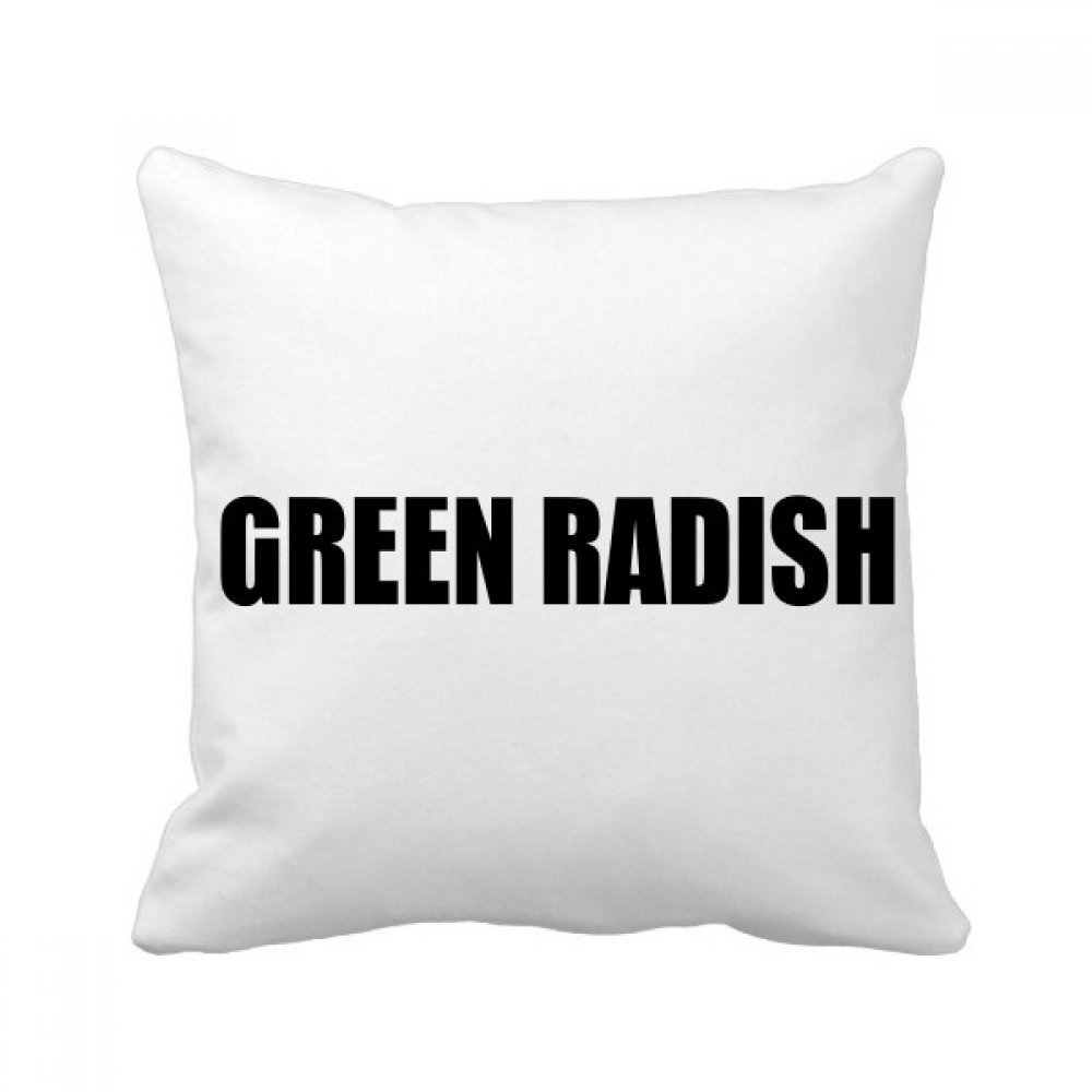 Coussin Radis Vert pour Décoration Canapé Ambiance Cuisine Champêtre Moderne