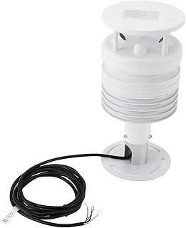 Topyond 5 in 1 Weather Sensor RS485 Ultrasound Temperature Humidity Wind Speed Direction Air Pressure Micro Weather Environment Meter for Outdoor DC 9 to 30V