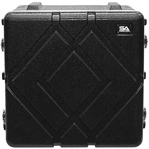 Seismic Audio - SALWR10D - Gabinete ligero ABS para Rack de 10 espacios - 10U PA DJ Race para amplificadores y efectos miniatura 2