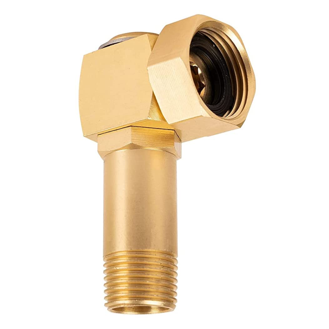 Adaptateur de tuyau d'arrosage anti-torsion avec raccord rotatif en laiton