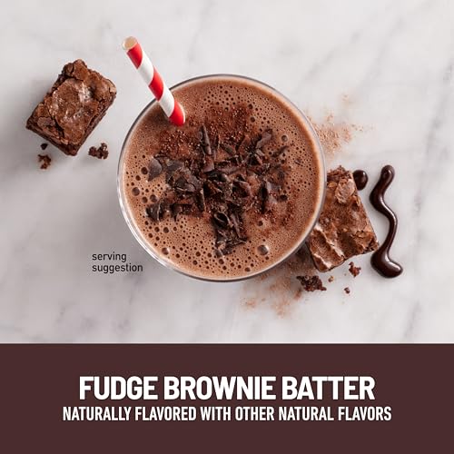 SlimFast Keto Meal Replacement Shake, Fudge Brownie Batter, Low Carb Keto Protein Powder with Collagen & Whey, No Sugar Added, Gluten Free, Weight Loss Support, 10-Serving Canister - Thumbnail 2