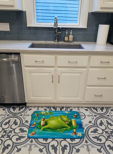Caroline's Treasures Frog Drinking Beer Floor Mat, Multicolor, 19 inches x 27 inches, Multi Color, 48 x 69 cm (Rectangular) - Image 3