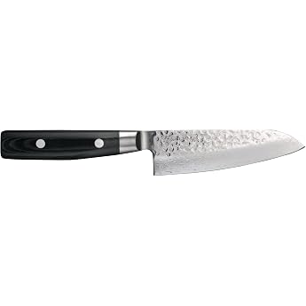 Japanese Kitchen Knife with 37 Layers of Steel - 125mm Santoku - Yaxell Zen - | Micarta handle, made in Japan