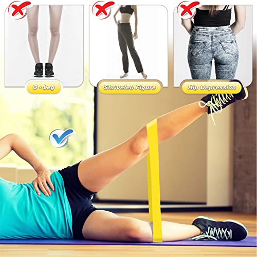 Xonyicos Exercise Resistance Bands Set For 5 Natural Latex Workout Bands With Handles For Working Out | Suitable For Pilates, Stretching, Physical Therapy, Yoga, Work From Home Fitness #TOP4