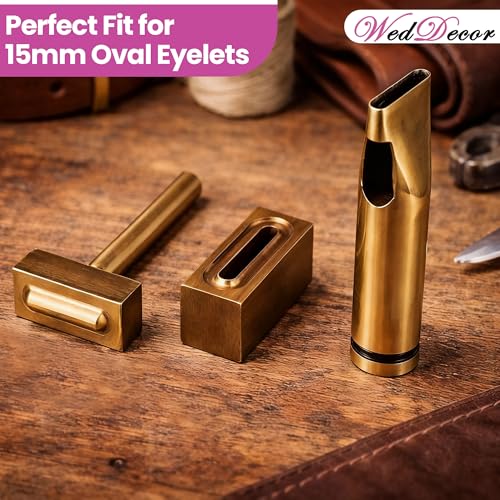 Outil de réglage d'oeillets 15mm ovale et perforeuse pour tissu et cuir