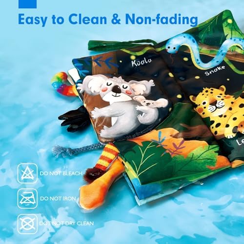 hahaland Baby Books 0-6 Months,Infant Tummy Time Toy Sensory Toys — view 6