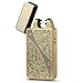 Kivors Arc Lighter - Flameless Lighter Cigartte Inferno Lighter USB Dual Lighter Double Arc Cigarette Lighter (Gold)