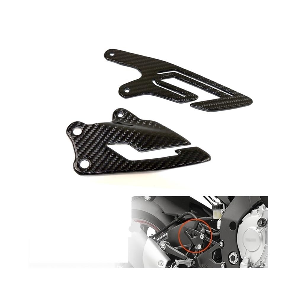 Plaques protection talon carbone YZF R1 élimine les rayures de bottes sur vos pédales
