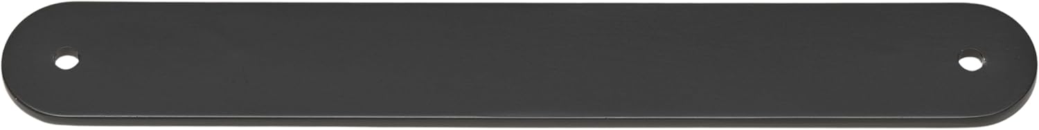 GlideRite 7-1/4" Rounded Backplate 6-5/16 in. 160mm Center-Center, Matte Black - 7343-160-MB-50