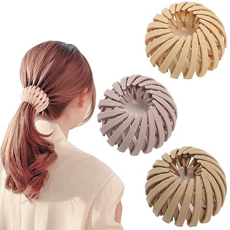 3 Pieces Hair Accessories For Women,Bird Nest Magic Hair Clip,Hair Bun Accessories For Women,Hair Bun Clip-image-27