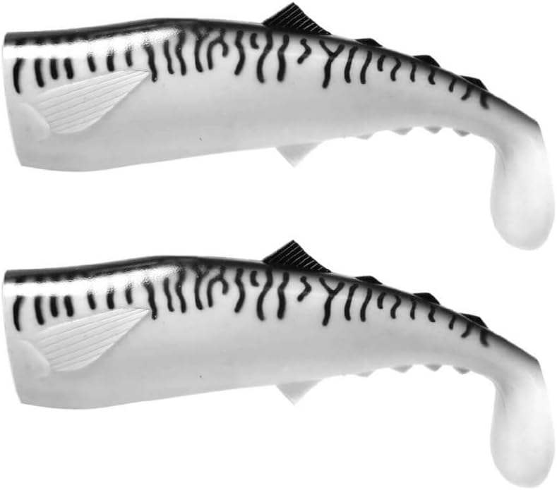 FishLab MAS-RB-8-SB Replacement Body Silver/Black Mackerel 8" 9 1/2 oz